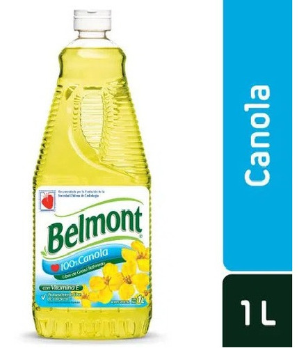 Aceite Canola 100 Belmot 1lt (3uni) Super