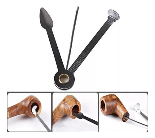 3 En 1 Limpia Pipas Herramienta Acero Inoxidable