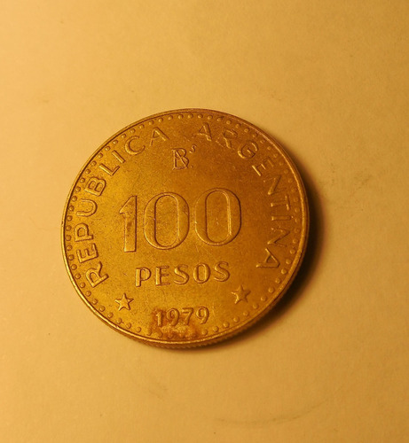 Moneda Argentina. 100 Pesos San Martín, 1979