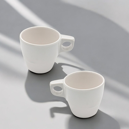 20 Tazas Melamina Blanca 220 Ml