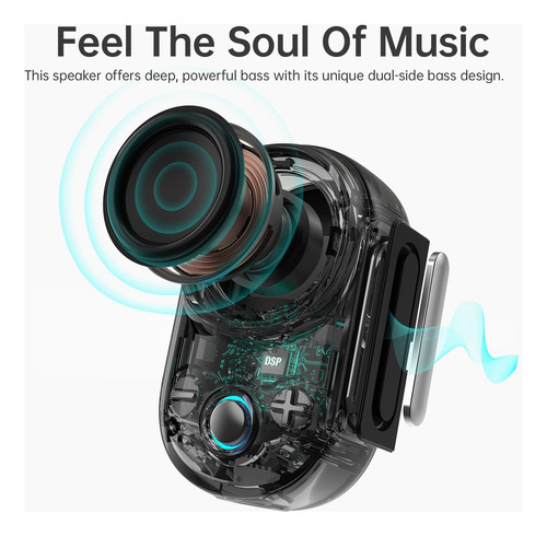 Divoom Itour-s Mini Altavoz Bluetooth Portátil, Gran Audio Y