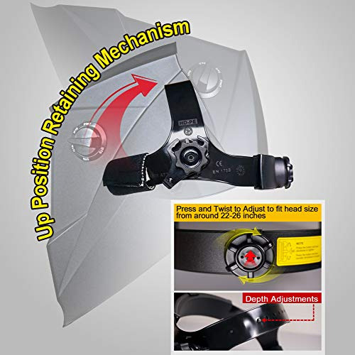 Casco De Soldadura Automática De Oscurecimiento Variab...