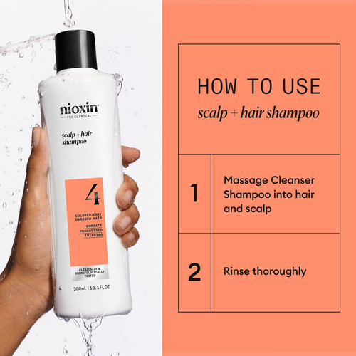 Shampoo Nioxin System 4 Scalp + Espessamento De Cabelo 300ml