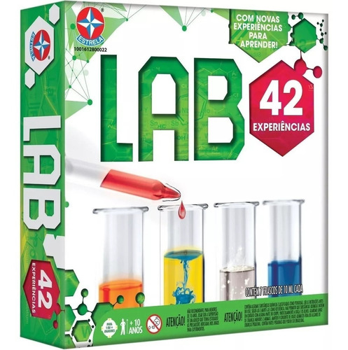 Kit De Experiencia Lab 42 Jogo Laboratório Estrela C462
