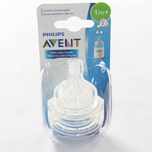 2 Pack Mamila Tetina Avent Classic Anticolico Flujo #2 1m+