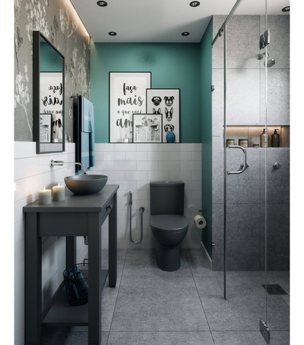Ducha Manual 80 Mm Com Desviador Smart Celite