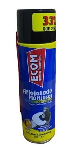 Eco-115 Aflojatodo Multiusos Con Silicón 550 Ml. 10 Piezas