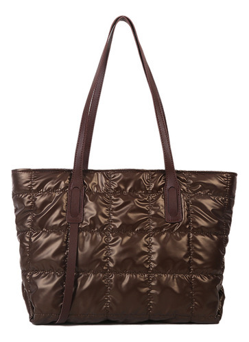 Bolsos Acolchados De Algodón Para Mujer, Gran Capacidad, Via