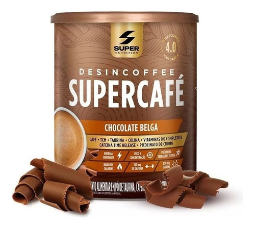 Desincoffee Super Café Termogênico Natural - Chocolate Belga