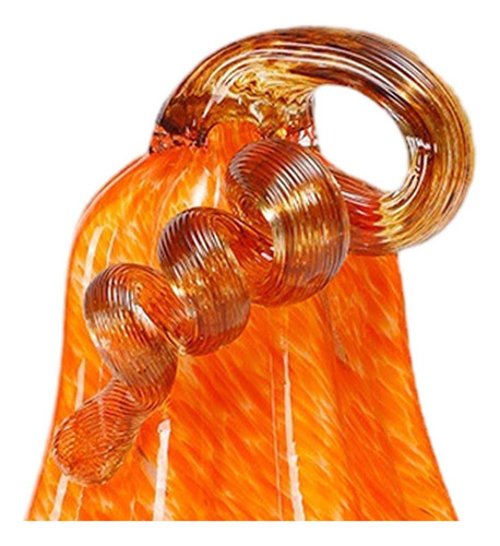 Figura De Calabaza De Cristal Con Decoración De Calabaza Par