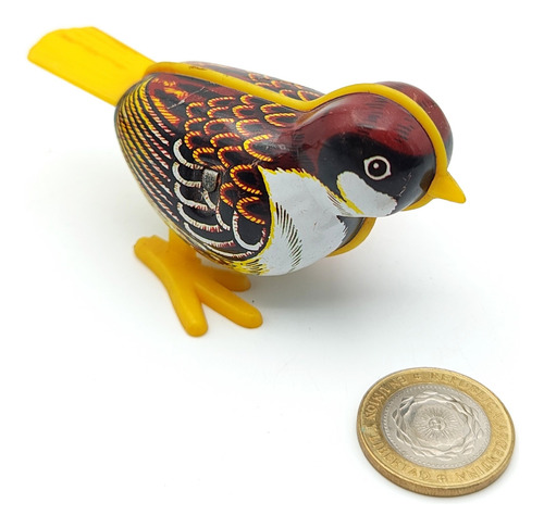 Pajarito Chapa A Cuerda Hong Kong - Juguete (Usado)