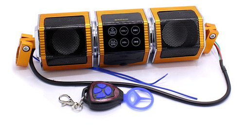 Radio Con Alarma Para Moto/bluetooth/parlantes