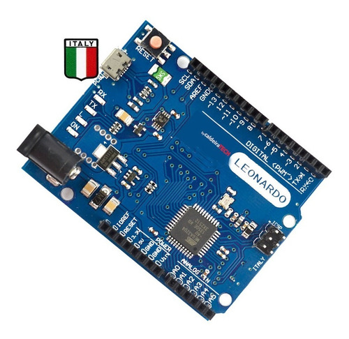 Placa Italy Para Arduino Leonardo R3 Rev3 Atmega32u4