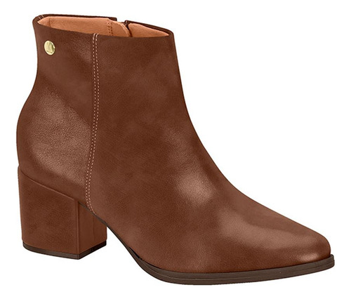 Bota Vizzano Feminina Salto Baixo Napa Genebra