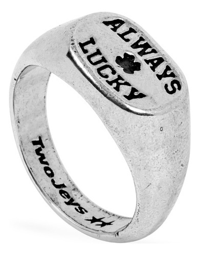 Twojeys Anillo Always Lucky Signet Plata