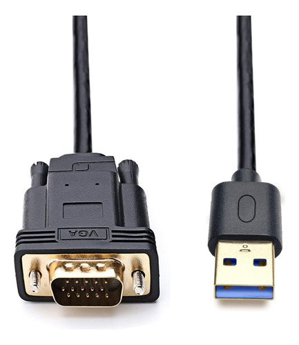 Cabo Adaptador Usb Para Vga Herfair 1080p Full Hd Usb 3.0