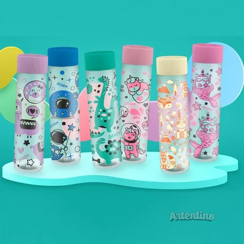 Botella Pocket Agua Jugo Niños Infantil Escolar Artentino