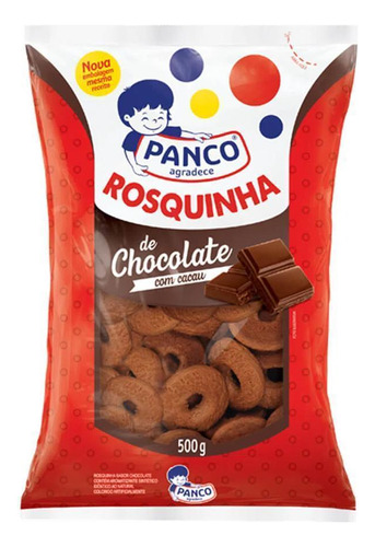 Biscoito Rosquinha De Chocolate Panco 500 G