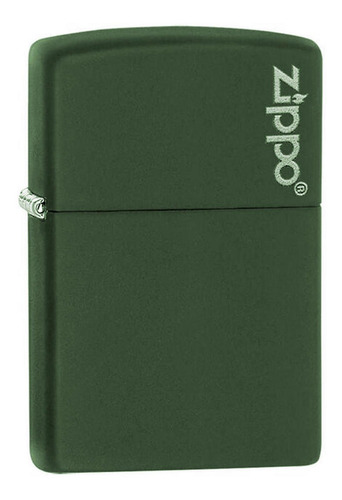 Encendedor Zippo Classic Green Matte Logo Zp221zl