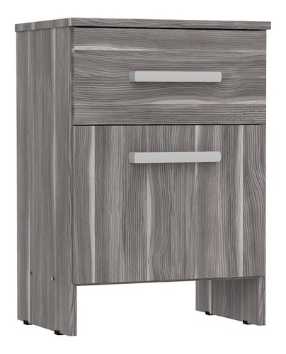 Mesa De Luz Moderna Orlandi 1 Cajon 1 Puerta Pack X2 Loft