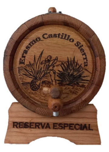 Barril Madera Edicion Especial Grabado Vacio 5l Envio Gratis