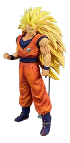 Figura Goku Fase 3 Ssj 3 Dragon Ball Escultura R.