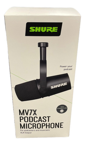 Micrófono Condensador Shure Mv7x Para Podcast Grabación