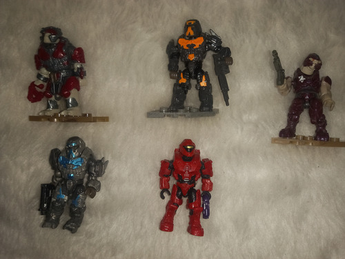 Cinco Figuras Mega Block Halo 6 Halo (Usado)