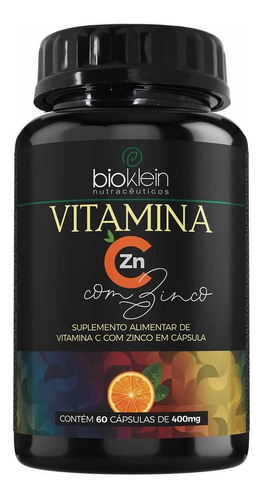 Vitamina C + Zinco - 60 Cápsulas - Bioklein