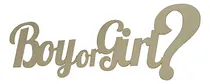 Comprar Letrero Decorativo Mdf Boy Or Girl Revelacion Genero 78cm