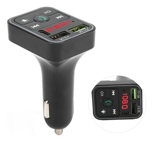 Transmisor Fm 12v/24v 5.0 Reproductor De Mp3 Para Teléfono C