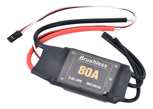 Controlador De Velocidad Sin Escobillas 80a Esc, Batería De