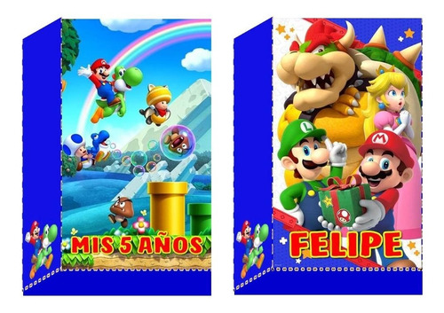 10 Bolsitas Golosineras Cierrastickers Super Mario Bros