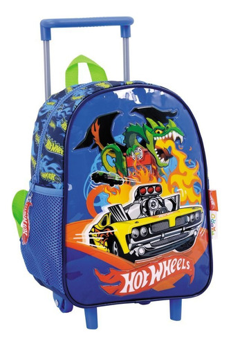 Mochila 12 Pulgadas Carro Hot Wheels Dragon 75109