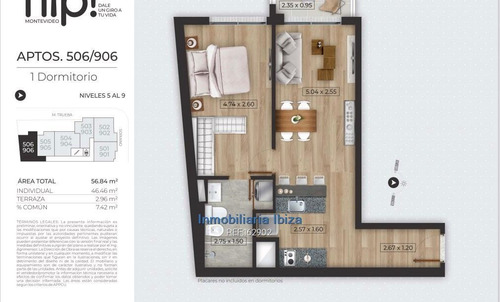 Imagen 12 de 15 de Cordón Sur Proyecto 1 Dormitorio Desde U$d 124.500