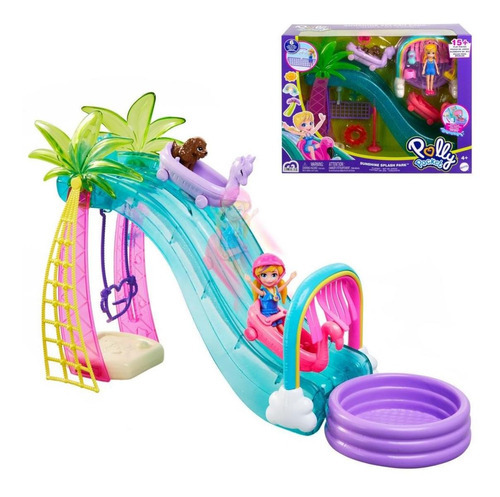 Set De Juego Polly Pocket Parque Acuatico De Deportes