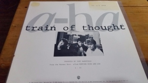 Aha Train Of Thought Vinilo Maxi Promo Muy Raro 1985 Usa