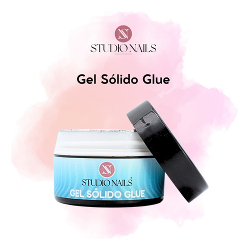 Gel Sólido Glue Para Construcción, Uñas, 15ml. Studio Nails Color Transparente