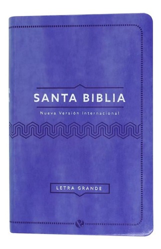 Biblia Nvi Letra Grande Lila, Cuero Italiano 