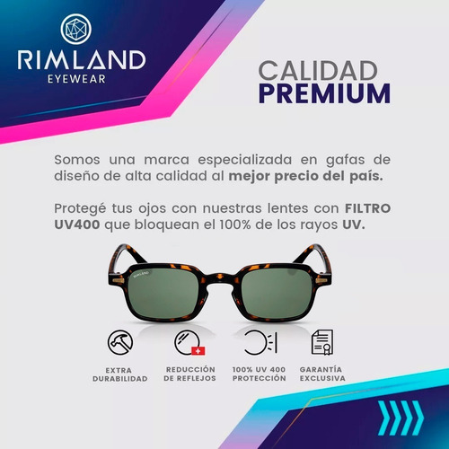 Imagen 3 de 6 de Anteojos Lentes De Sol Rimland Niza
