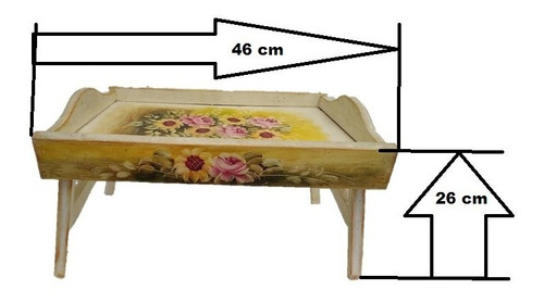 Bandeja Cama Desayunador Artista Dactilar Mary Roa. Mevref25
