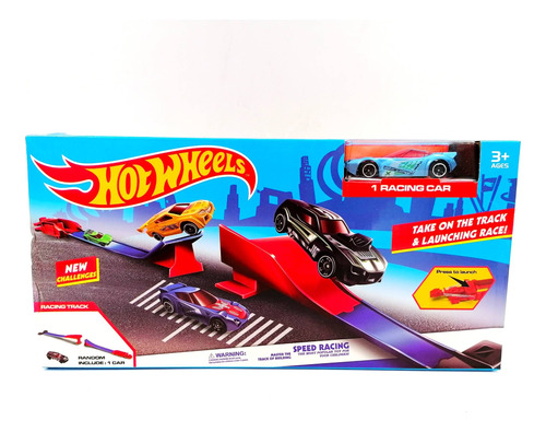 Pista Carro Hot Wheels Clásica Juguete Armable Lanzador 