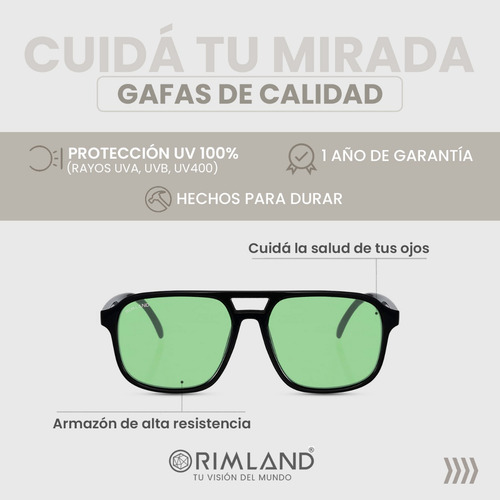 Gafas De Sol Lentes De Sol Rimland Filadelfia Verde