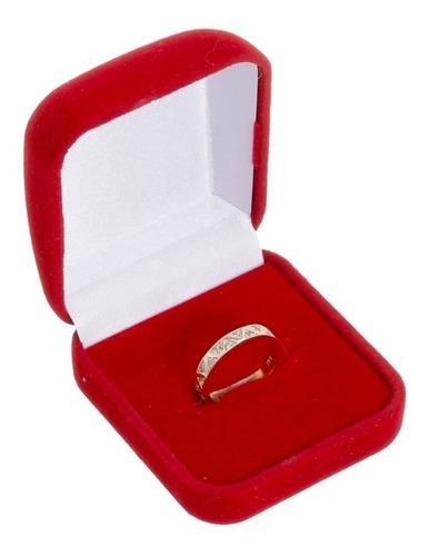 Anel Aparador Cravejado Com Diamantes Ouro Amarelo 18 Kl