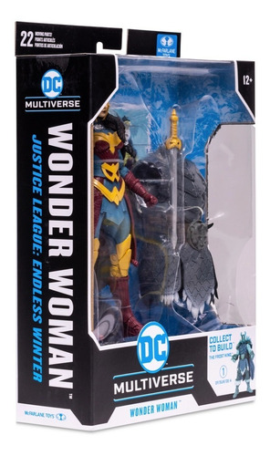 Imagen 2 de 2 de Figura Wonder Woman Mcfarlane 2022 Multiverse Frost King