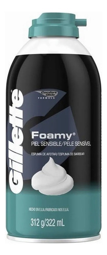 Gillette Espuma Para Afeitar Foamy Piel Sensible 322ml