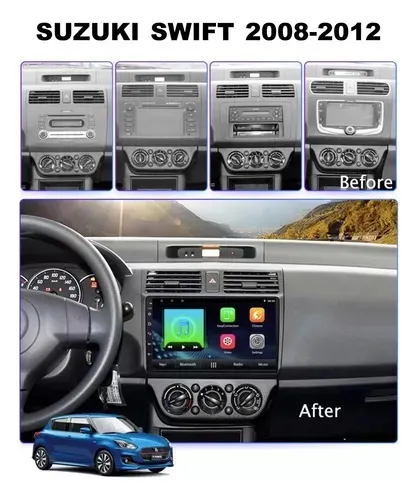 Radio Multimedia P9 Suzuki Swift 08/12 2gb+32gb