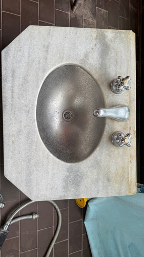 Fv Margot Vieja Línea - Kit De Grifería Baño + Bacha Mármol) Cromo (Usado)