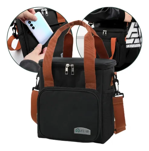 Bolsa Lancheira Térmica Para Marmita Fitness Marmiteira Masculina Feminina Alça…