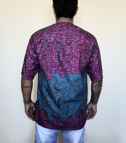 Imagem 4 de 4 de Blusa Bata Masculina Tecido Alcemyr